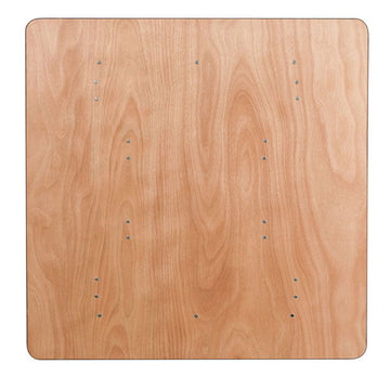 Square Wooden Folding Trestle Table - L760mm x W760mm (2'6" x 2'6")